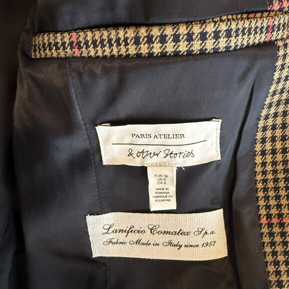 & Other Stories Hourglass Plaid Blazer - Picture 5 of 5